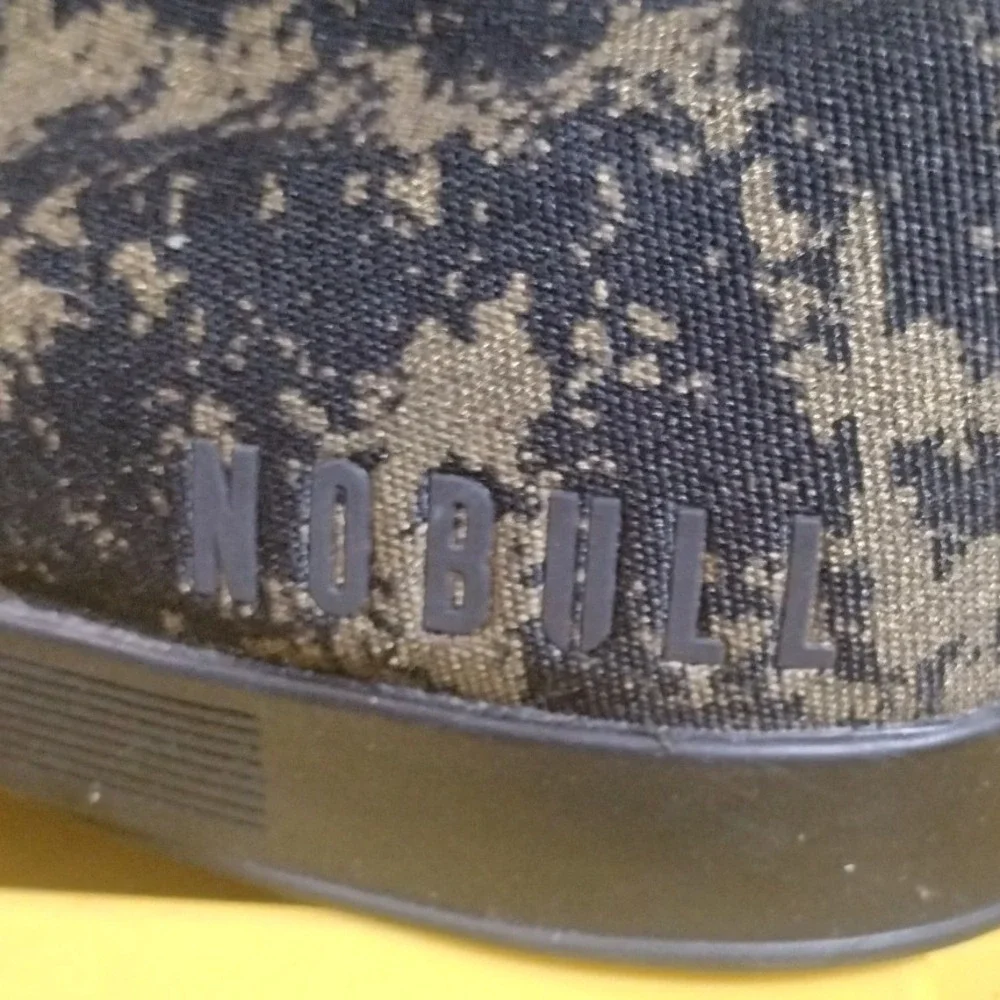 NOBULL High Top Trainer Black Army Green Camo SuperFabric Training Shoes Mens 10